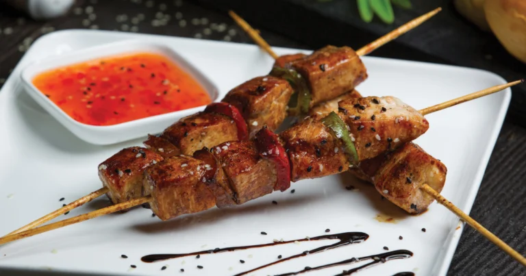 bang bang chicken skewers