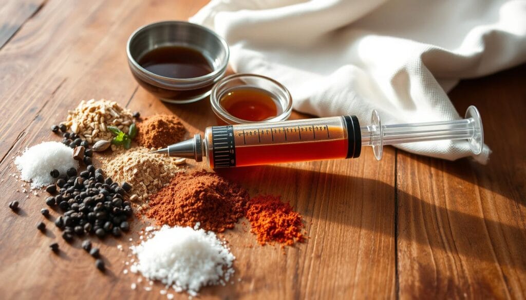 injecting brisket